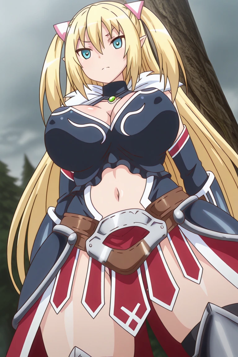 score_9, score_8_up, score_7_up,,BREAK source_anime,(from side,breast side view),,mediumshot,sitting,looking at viewer,selfie, 1girl, celes chere, final fantasy.blonde hair, blue eyes, (ultra micro bikini,green bikini),large breasts,cleavage,pointy breasts,, white cape, vambraces,bracer, very long hair, bangs, closed mouth,(tundere,,bulsh),indoor, (best quality),(aesthetic,very aesthetic),masterpiece, highres, (anime screenshot:0.7),,graceful posture,lean but curvy body, slender waist, round hips,