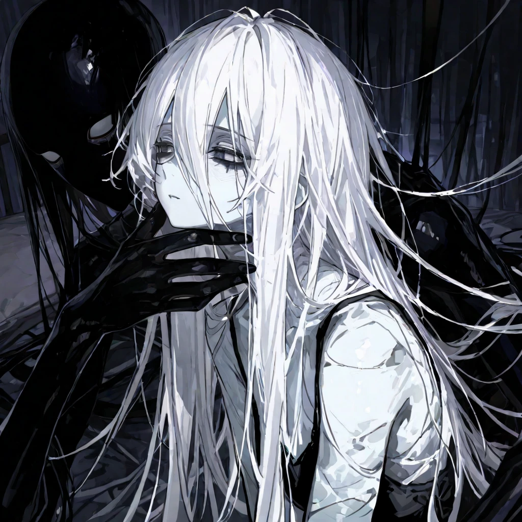 Close-up of a person holding a book with a creepy face., horror manga, horror illustration, horror wallpaper aesthetic, Junji, this work of art, horror!! Highly detailed, horror art, elegant horror artwork, ( ( ( horror art ) ) ), horror fantasy art, This is Junji's art style., detailed 4k horror artwork, nightmare illustration, horror concept art