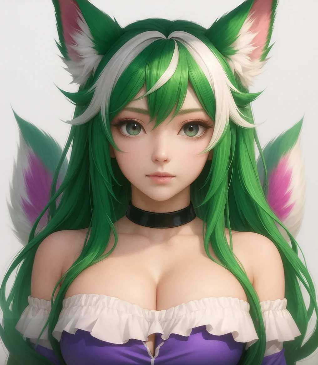 3DMM Style, (masutepiece, Best Quality), Intricate details, 1girl in, Solo, Green hair, flower hair clip, Green dress, Looking at Viewer、Full-body figure、simple background、Standing、(skirt rift)、(Skirt lift in high winds)、(Lace pantie)、((Total lace panties))、Detailed lace panties、(I can see my panties)、((The pants are quite transparent))、((Through the pantiesオマンコ))、Very realistic body、(extremely lifelikeオマンコ)、 Papillae visible through clothes、(Camel toe through panties)(I can see panties)、Through the pantiesオマンコ、 nipples visible through the dress、Areolas are protruding from the dress、(protruding areola,)、Cameltoe、(オマンコPanties that bite into)、(Panties are biting into)、distinct camel toe、Through the pantiesオマンコ、I can see the pussy line