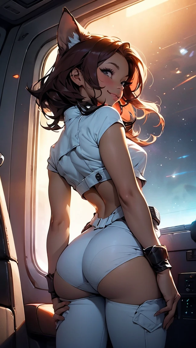 female sitting on the tube, the body wet, sun light, shaved pubis, haircut, in the fog smoke, super detailed, anatomically correct, masterpiece composition, accurate drawing, face perfect cute woman sweet beautifull, wearing transparent rags cloak, back view,