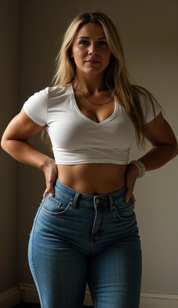 score_9, score_8_up, score_7_up, BREAK, (outdoor, summer day:1.2), head tilt back, leaning against wall, leg bend, android 18cute, round face, long black twintail hair, alternative vibe, 25 year old, (female:1.3), medium olive skin, high cheekbones, stunning brown eyes, extra large breasts, subtle cleavage, (cozy lounge), oversized white crop top, mini skirt, dynamic angle, vibrant lighting, high contrast, dramatic shadows, highly detailed, detailed skin, depth of field, film grain,