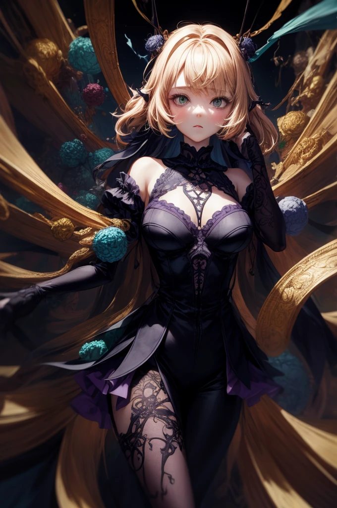 ((6 yrs old Girl: 1.5)), 1 girl, Vines, Cute  Girl, Complete Anatomy, Full Length,  Body, Chibi Big Tits, Cleavage, Lolita Big Tits, Super Cute, Girl, , Young Beautiful Girl, Beautiful Glowing Body, Bangs, Golden Hair, High Eyes, (Red Eyes), Hanging Eyes, , Tall Eyes, Fine Beautiful girl, Beautiful delicate eyes, Detailed face, Beautiful eyes, Beautiful shining body, Smiling, Happy, 

Full Length Angle, Fighting Scene and Sexuality, Brave Young Girl, Adventurer Young Girl, Fantasy World, Venerable Brave Girl,

Natural light, ((Realism: 1.2)), dynamic distant shot, cinematic lighting, perfect composition, by sumic.,  and superfat filled breasts, super hyperdetailed, official art, artwork, (Best Quality: 1. 3), radiant, highly detailed CG Unity 8K Wallpaper, Detailed Background, Maste Piece, Best Quality, (Maste Piece), (Best Quality:1.4), (Ultra High Resolution:1.2), (Hyperrealistic:1.4), (Photorealistic:1.2), Top Quality, High Quality, High Resolution, Detail Enhanced,
