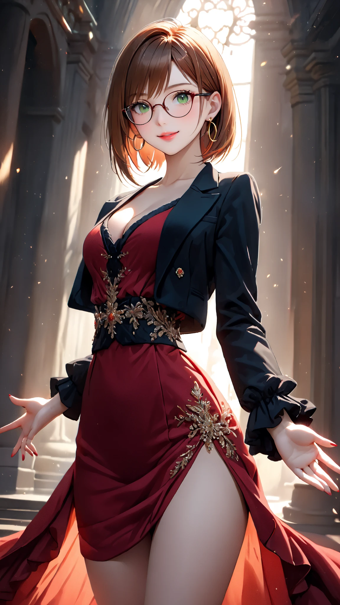 masterpiece, Highest quality, One girl, alone, Yellow Eyes, Redhead, Small breasts, Devil Girl, Devil's Tail, Devil's Wings, Little devil horns, Pointed Ears, (Small breasts), (Flat Chest), Twin tails, Bat Hair Ornament, Cape, White shirt, White legwear, stuffed toy, stuffed toy, beret, gloves, bangs, Have