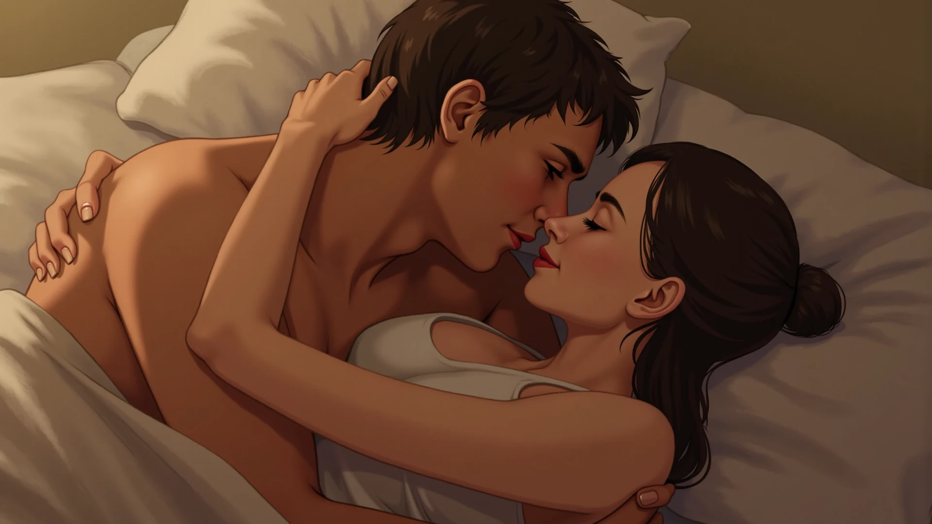 Again his moans. Well I don't blame them., At this time everyone is already sleeping. It seems that their love is real, But well, that's how most relationships seem.. I just hope they finish quickly so they can sleep and leave my nights in peace.