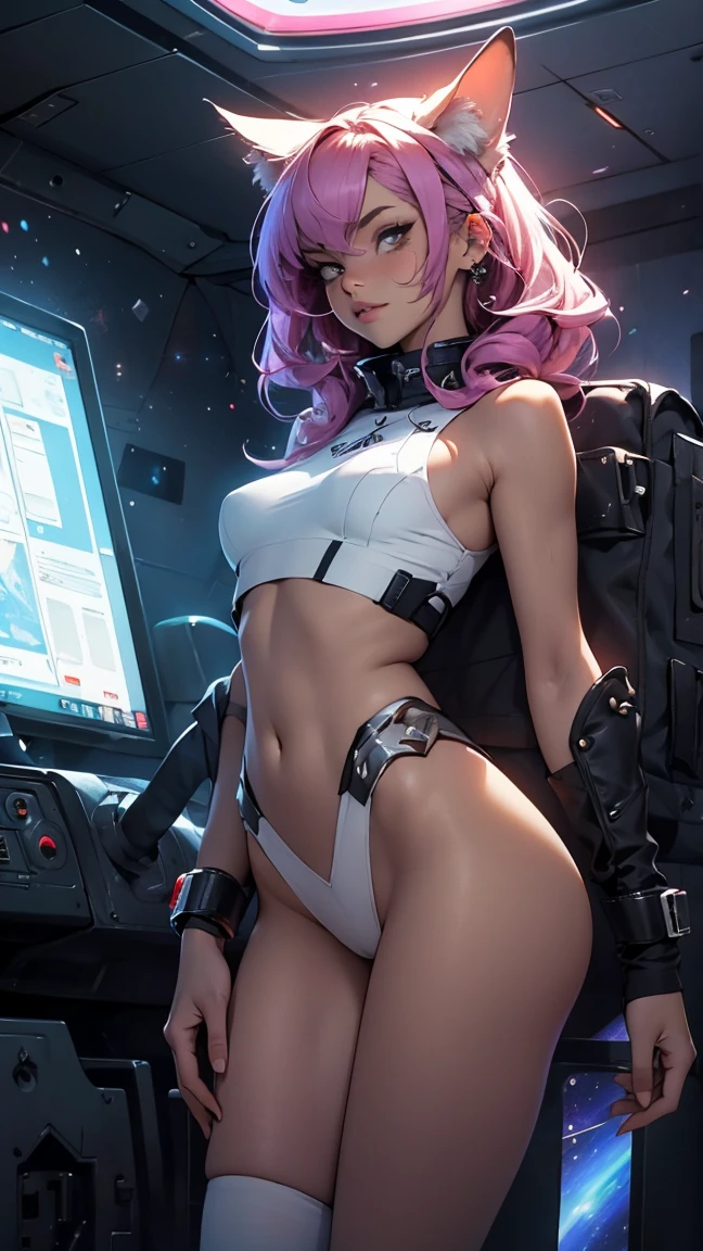 ((Best quality)), ((masterpiece)), (detailed:1.4), 3D, an image of a beautiful cyberpunk female,HDR (High Dynamic Range),Ray Tracing,NVIDIA RTX,Super-Resolution,Unreal 5,Subsurface scattering,PBR Texturing,Post-processing,Anisotropic Filtering,Depth-of-field,Maximum clarity and sharpness,Multi-layered textures,Albeo and Specular maps,Surface shading,Accurate simulation of light-material interaction,Perfect proportions,Octane Render,Two-tone lighting,Wide aperture,Low ISO,White balance,Rule of thirds,8K RAW,wet panties,Take the floral panties,white panties,can saw a trace on my underwear vagina,Pink floral panties, panties is very wet,The panties are so sheer you can see the pussy,(idle),Spread legs,tattoo between legs,((The pussy is shiny))