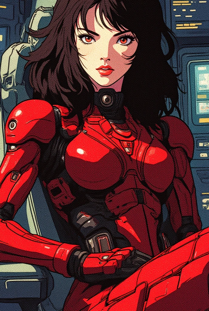 score_9, score_8_up, score_7_up, ((gothic vampire woman piloting in gothic spacecraft)), vampiric cockpit, (from below), front view, (120 fov), (iridescent bodysuit), lace accessories, ((pilot seat)), (((lying back) pose)), mature female, ((elegant)), (((serious tone))), futuristic, [blushing], sweat, ((claustrophobic)), pilot helmet, ((hands on controls)), dramatic red lighting, shadow