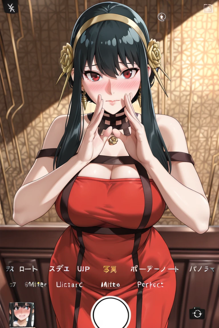 a woman with big breasts in castle china