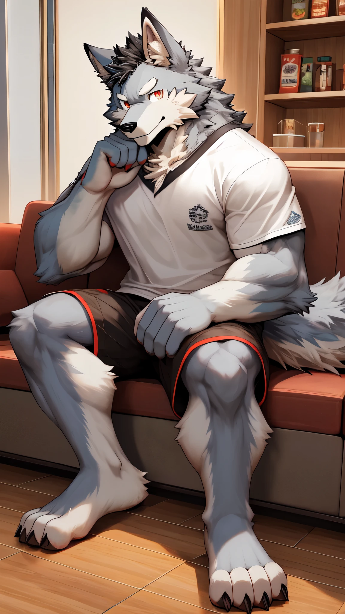 Abdominal muscle furry single naked white socks sneakers Nike