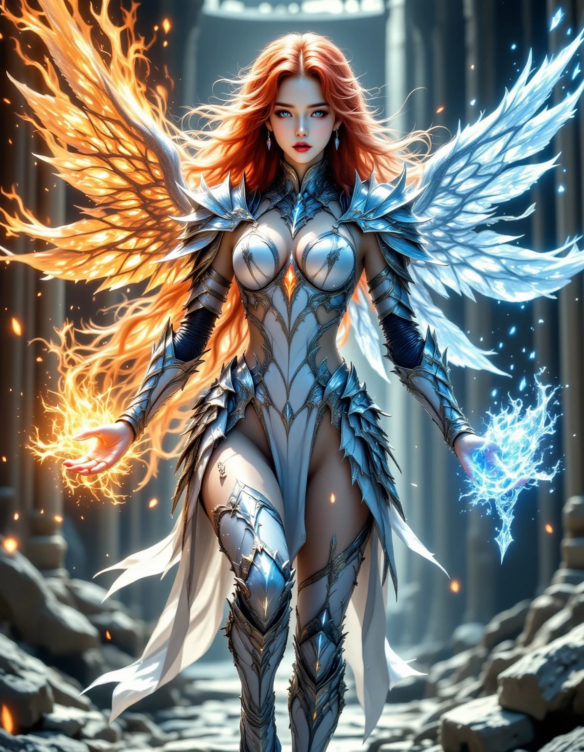 landing strip,  pubic hair,, bleach_style, 1girl, Adult Film Actress Daisy Marie, nude, (((dragon wings))), ((((collant)))), ((((full body shot)))), (((large breast))), ((((Full  body))))