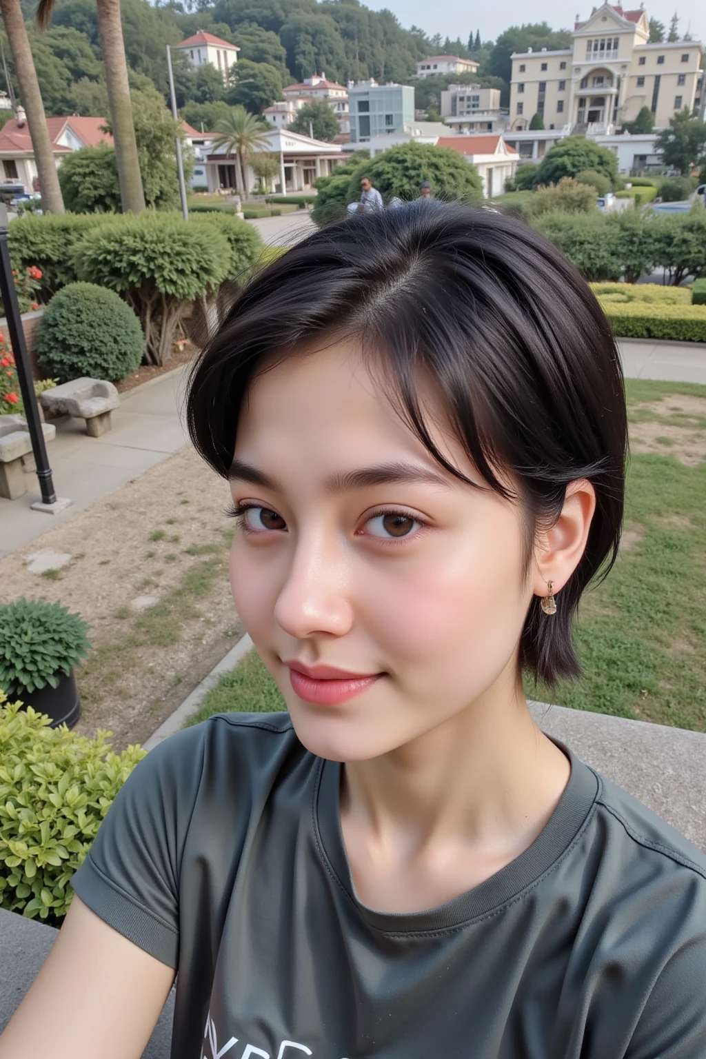 ((top-quality、8K、masterpiece:1.3))、foco nítido:1.2、A beautiful woman with perfect body:1.4、((Layered Haircut、small tits:1.2))、(Sheer bra in pastel colors) (Small and beautiful hard nipple) 、(Inside the Starbucks store:1.2)、Starbucks apron、Wet body:1.1、Highly detailed facial and skin texture、 Detailed eye、二重まぶた、skin tanned、A sexy、sun burn