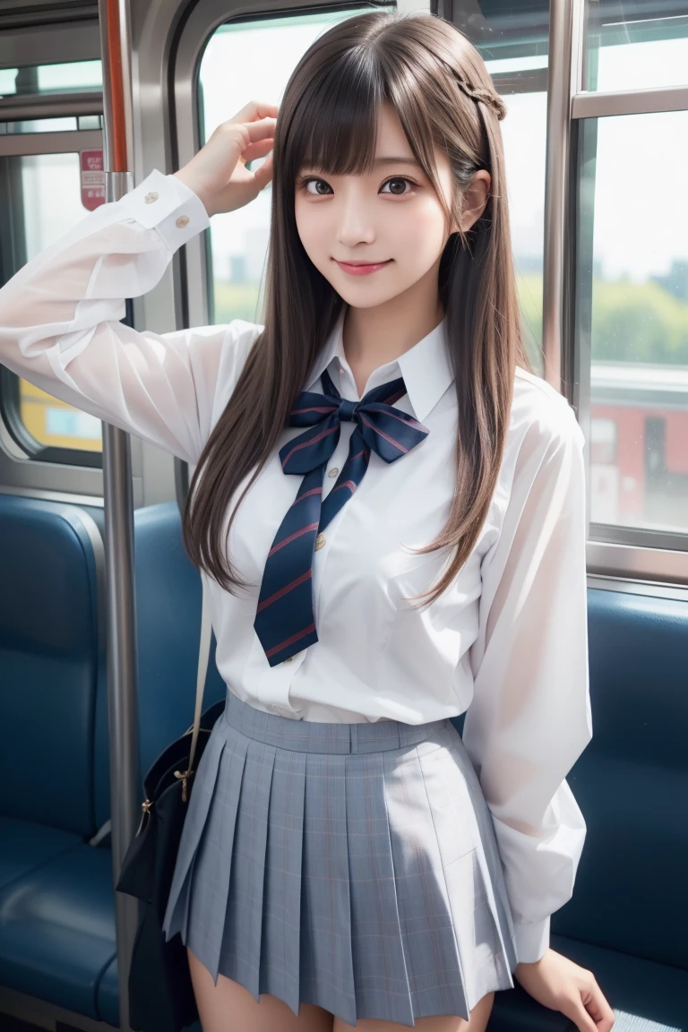 Cute Girls､Idol、high school girl､uniform､See-through､No sleeve､mini skirt､sit