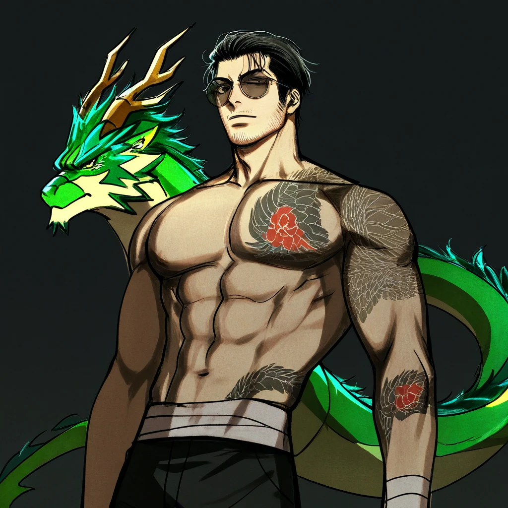 The hot green devil naked
