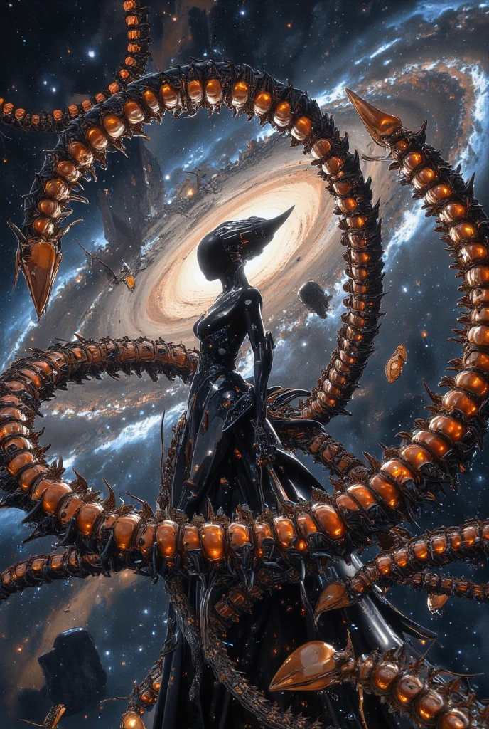 ((masterpiece, highest quality, Highest image quality, High resolution, photorealistic, Raw photo, 8K)), (people taking pictures of a giant creature with their cell phones), Giant female creature, big breasts, big butt, huge tentacles, lovecraftian background, lovecraftian atmosphere, giant cthulhu, huge creature, gigantic cthulhu, giant ethereal creature, eldritch being, lovecraftian monster, giant tentacles, an ominous fantasy illustration, looming creature with a long, nyarlathotep, lovecraftian landscape,