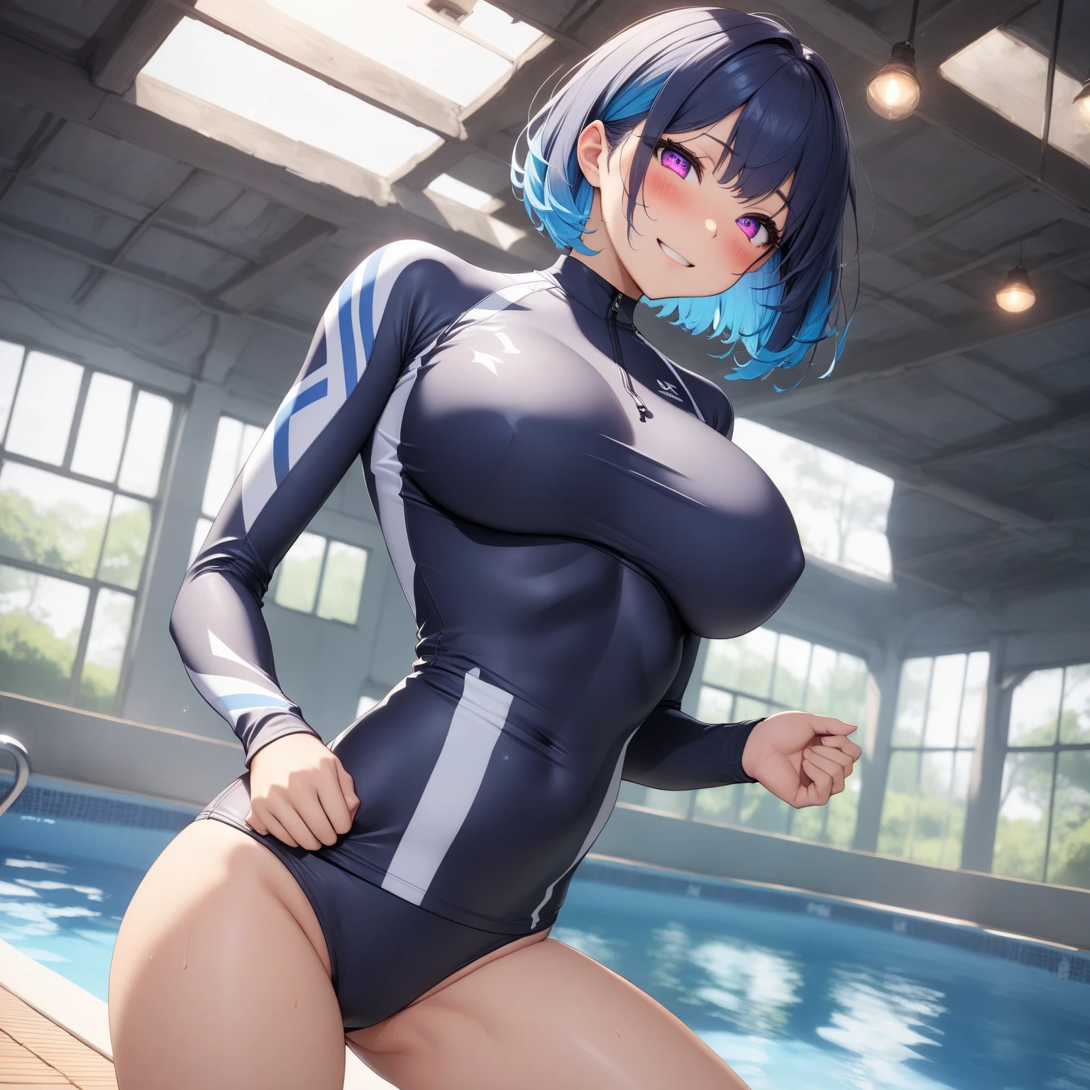 mastute piece,Best Quality,insanely detailed,8k cg,nsfw,
(shoot upper body:1.3),
(1girls:1.3),standing,looking at viewr,body in front,both arms behind back,(figure-skating-costume:1.3),(bare breasts:1.2),(bare nipples:1.2),
break,
blush,shy,(ecstasy face),(trembling:1.2),break,(blue hair:1.3),
break,
perfect breasts,perfect teats,(open mouth:0.9),(large breasts:1.2),
(skating-rink),