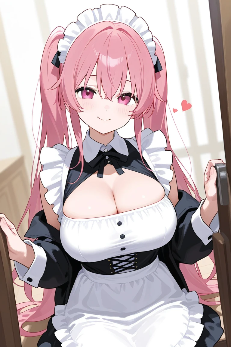 1 girl, pink long bun hair, heart shaped eyes, ♡, big breasts, Stewardess clothes, {girl with pink long bun hair named Nami}, (Pink eye color), {downtown}, (smile), bright background , mole under eye, heart shaped choker, (masterpiece, highest quality), very detailed, highest quality, official art, beautiful and aesthetic: 1.2), (1 girl), very detailed, (geometry art: 1.3), colorful, most detailed ?d1 girl, pink long bun hair, Eye of the symbol, +__+, big breasts, gothic costume, {A girl with long pink bun hair named Nami}, (Pink eye color), {downtown}, (smile), bright background, (garden,beautiful flower々),mole under eye, heart shaped choker, (masterpiece, highest quality), official art, beautiful and aesthetic: 1.2), (1 girl), very detailed, (geometry art: 1.3), colorful
