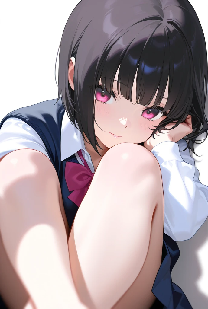 (Unity 8K Wall Pace),(Highest quality),(High resolution),(Very detailed),(Perfect Anatomy),(Beautiful attention to detail),(Very detailedベニス),(masterpiece, Highest quality), Browsing Caution,(1man,1girl), BREAK Japan,Girl,5 years old,(Not cute),((scared:1.8)),Black Hair,(pixie cut),short hear,,Japanese ,Navy Blue Blazer,Pleated skirt,White socks,Sit in front of the audience,Staring at the audience,(hand job:1.5),Grab your penis, BREAK Small penis,(Viewer's penis),Realistic penis