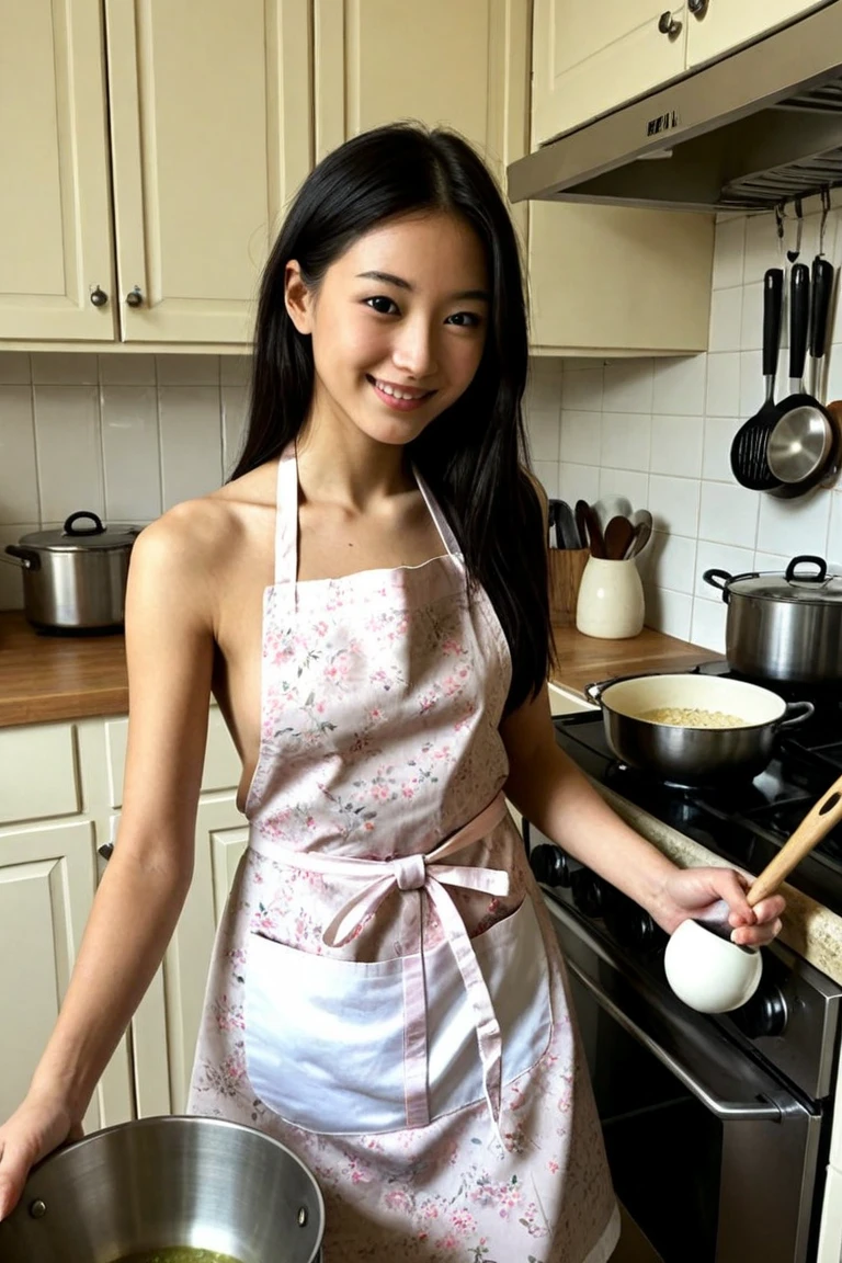 ((masterpiece,best quaLightingy 1.4)), (8k,RAW Photos:1.2), (Realistic,photo Realistic:1.4), Ultra-high resolution , (Highly detailed 8K wallpapers) ,Japanese Idols, Japanese actress, Japanese, very cute, Big eyes, Highly detailed eyes and face, Beautiful eyes in every detail,Shiny skin,Portraiture,(ponytail :1.2),(smile:1.3) ,(Holding a bouquet:1.2),Lighting, Sharp focus, Written boundary depth , (Dynamic Angle:1.4 ). Blur the background, Bokeh, (apron:1.3) ,A small flower shop bathed in spring sunlight, Colorful flowers lined up. In front of the shop, Vibrant bouquets and hanging succulents on display... The background is cobblestones and old-fashioned streetscapes..