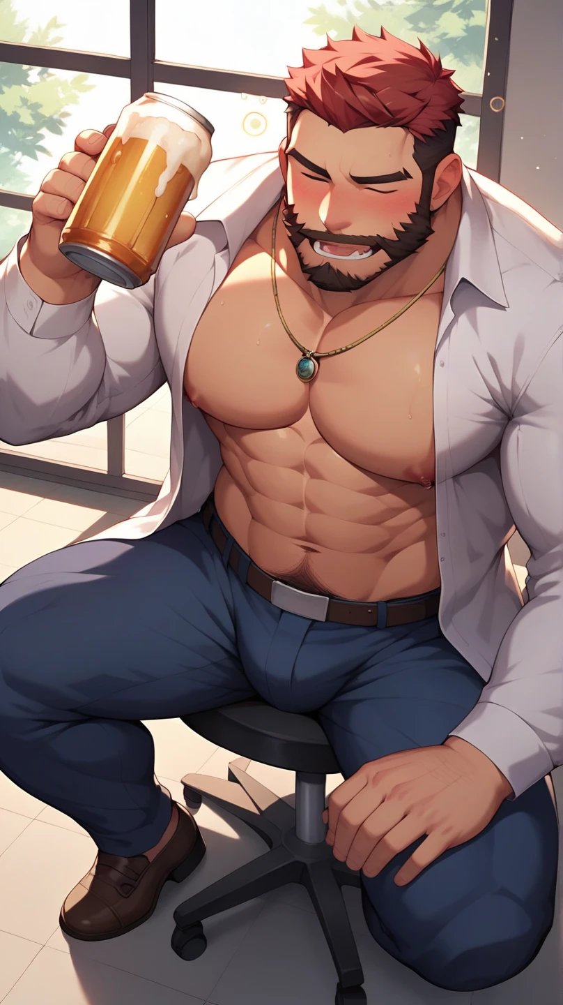 Highest quality、High resolution、Super detailed、perfect anatomy、Macho Men、Muscular、nipple piercing、gay、Yaoi、full body、squatting、spread legs、White bunny ears、Wearing a collar、Attach the shoulder strap、Black shorts、Bunny's Tail、White wrist cuffs、colorful high-cut sneakers、casino、Blue Hair、 Shaved head、Short Hair、Sports haircut、short hair、Brown skin、(sweat:1.3)、steam、Embarrassed face、Reaching out