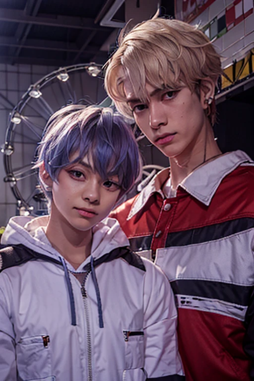 (best quality), masterpiece, extremely detailed CG uniform 8K illustration, high color, extremely high color saturation, all colors deepened, paint, graffiti art, center composition, extremely detailed light and shadow, six people, (ultra high res,photorealistic,best quality,photo-realistic),(8k,raw photo,best quality,masterplece),