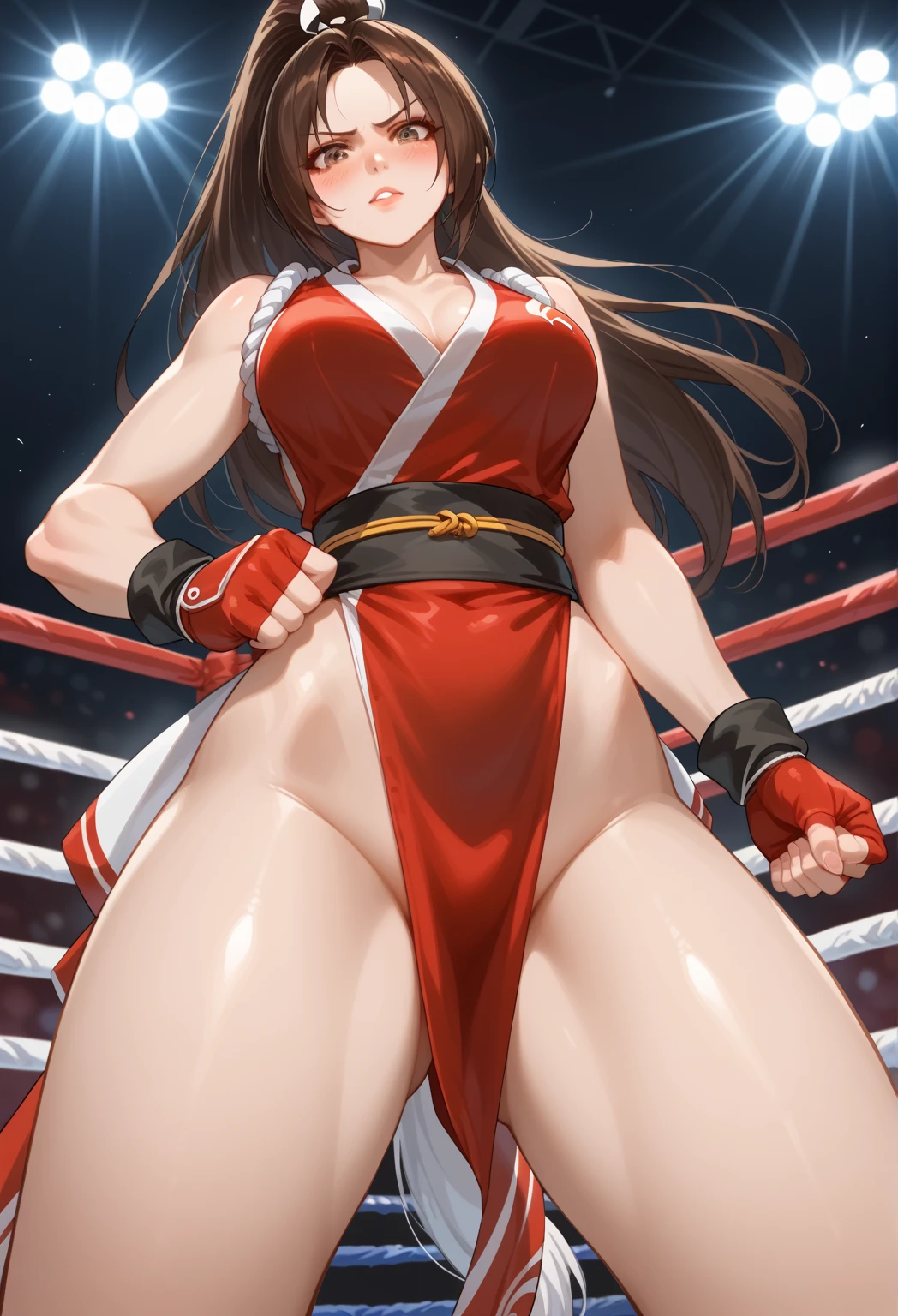 mai shiranui,, 、score_9, score_8_upper, score_7_upper, score_6_upper, score_5_upper, score_4_upper、Inspired by Japanese manga style, Manga style, How to draw manga, Digital drawing, An 8K masterpiece depicting a Japanese manga about girls in their twenties, Act as a slave, Anguished expression, A gesture of defeat, Torn clothes and black jilbab, Chained collar, spread, . Surrounded by a crowd of women. Face full of scars、Skin shiny with sweat、、 crying wet bursting out eyes, , ultra-detailed eyes,,expression of despair,Illumination that emphasizes shiny sweat{{{Spread }}},Infuriated, bandaid on face,tatteredclothing、full body,
. Six Pack Abs. Teary-eyed、Heartbroken、sniffle、downcast