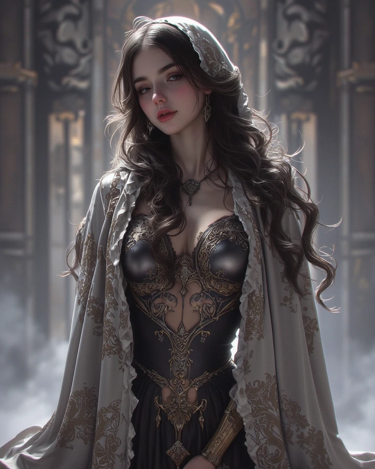 a skeleton angel, beautiful detailed eyes, beautiful detailed lips, extremely detailed face and anatomy, elegant long flowing dress, (best quality,4k,8k,highres,masterpiece:1.2),ultra-detailed,(realistic,photorealistic,photo-realistic:1.37),dramatic lighting, cinematic composition, fantasy art, ethereal, glowing, intricate details, ornate, ornamental, chiaroscuro, dramatic shadows, moody colors