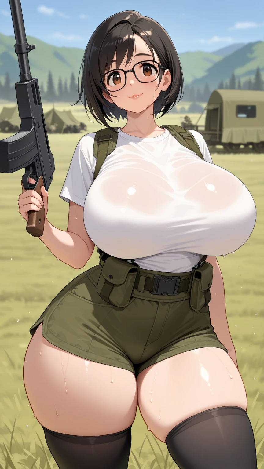 elegant,Full color high quality Super huge boobs A Japanese elite female army soldier with huge breasts is stripped naked and restrained and has sex. Big breasts with big nipples Sexy embarrassed expression Big super busty girl Erect nipples ピンク色のErect nipples Pussy exposure Photorealistic highest quality ,city,big breasts pubic hair Construction site Spread-legged pose on the bonnet of a car Scrap Tank headset