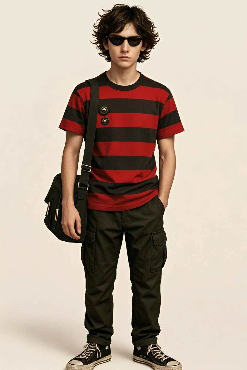 ((((No background)))),One boy,Are standing,  short hair, Dark purple hair, (((Heterochromia,red&green))),Best, green Clothes,