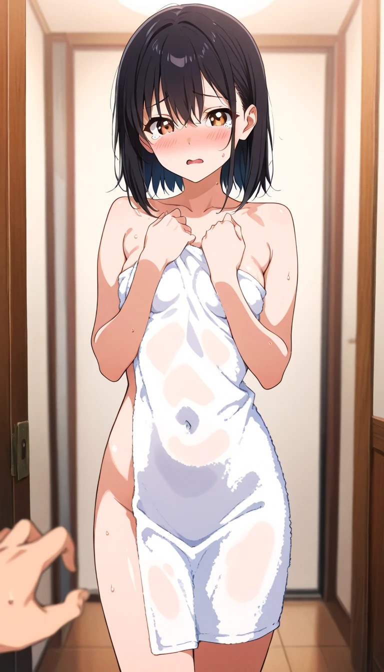 obra-prima, 1girl, solo, pov, ayase fuuka, masterpiece, expensive quality, very_expensive_solve, big_file size, full color,(completely nude:1.2),pussy,niplles,small breast