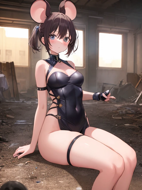 (top-quality: 1.3), (masterpiece: 1.3), (The ultra-detailliert: 1.3), (wall-paper, one girls: 1.1), (Detailed hands and fingers:1.2)、(Detailed ultra-oily shiny skin:1.1)、oily shiny thighhigh、(New one-piece school swimsuit in beautiful dark blue color:1.2)、Raw feet、Brown hair、Agony face、Crying face、A face that feels good、Writhing face、Mouth open、(Beautiful Large Breasts:1.3)、poneyTail、Beautiful sister、(torture room:1.5)、confinement、all-fours、(Rope all over the body:1.5)、fetters、(hands tied behind her back with ropes:1.3)、NSFW、Securing the vibrator to the crotch、A girl is hung from the ceiling