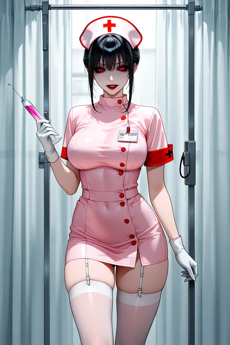 nurse uniform,hospital, latex nurse suit,nurses,busty,elbow gloves,labcoat,black hair woman,red eyes , gigantic ,medical instruments,asian nurse,two nurses,speculum,examination room,oversize ,big ass ,strap on, lay on table ,legs spreaded,giving birth,gyno chair , dentist,Milf,latex,red uniform,oversize breasts