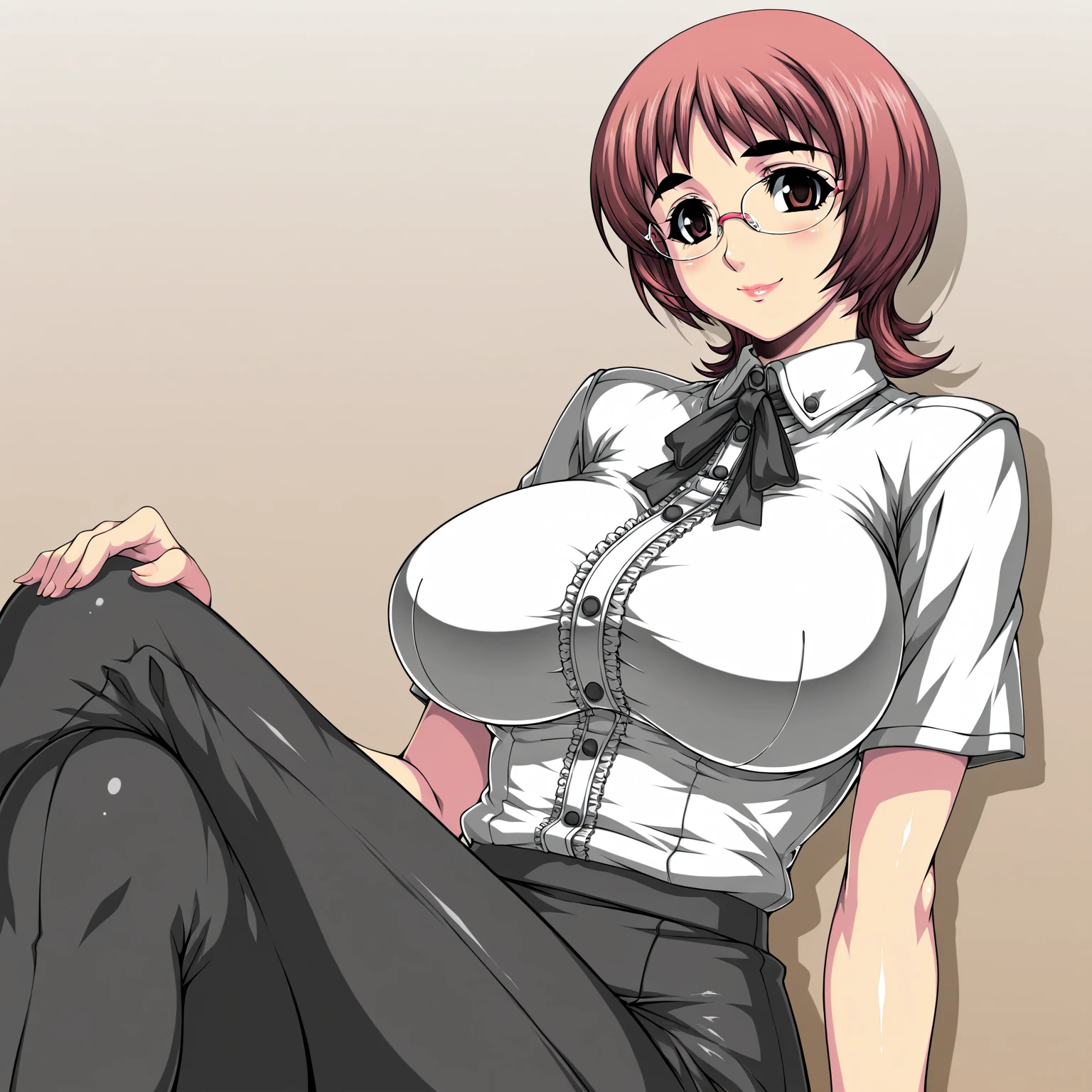 Multiple penises,Slender and sexy woman,,deep throat ,Black thigh-high boots,Beige jean shorts,In the toilet,His arms are chained behind his back,,Multiple men,Put your hands behind your back,semen,rape,Sex,Creampie,Folded ponytail,profile,Anal,behind,
