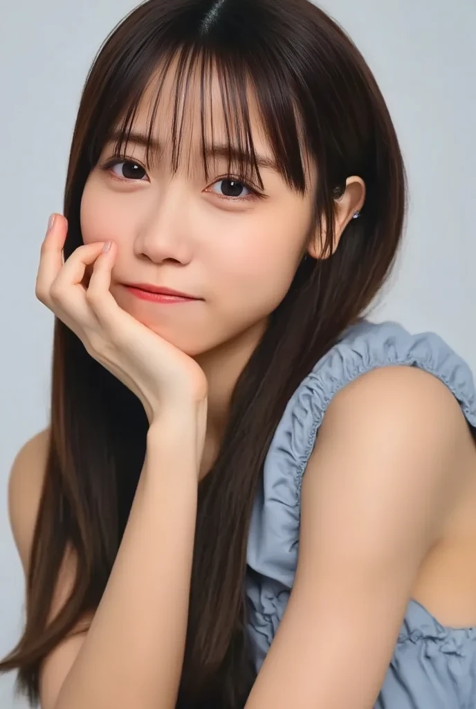 (Full body close-up of a young woman with small, slender breasts in a white bikini.,high school student)、(A cute girl looked at me and smiled.: 1.5)、(no background:1.3)、(Anatomically correct:1.3)、(handful:1.3)、(Full inch:1.photo website、raw image、flies to pieces、Highest quality、high resolution、Delicate and cute、perfect face、Detailed and beautiful aerial skin、Real human skin、hair follicles、((slender legs))、(black hair)