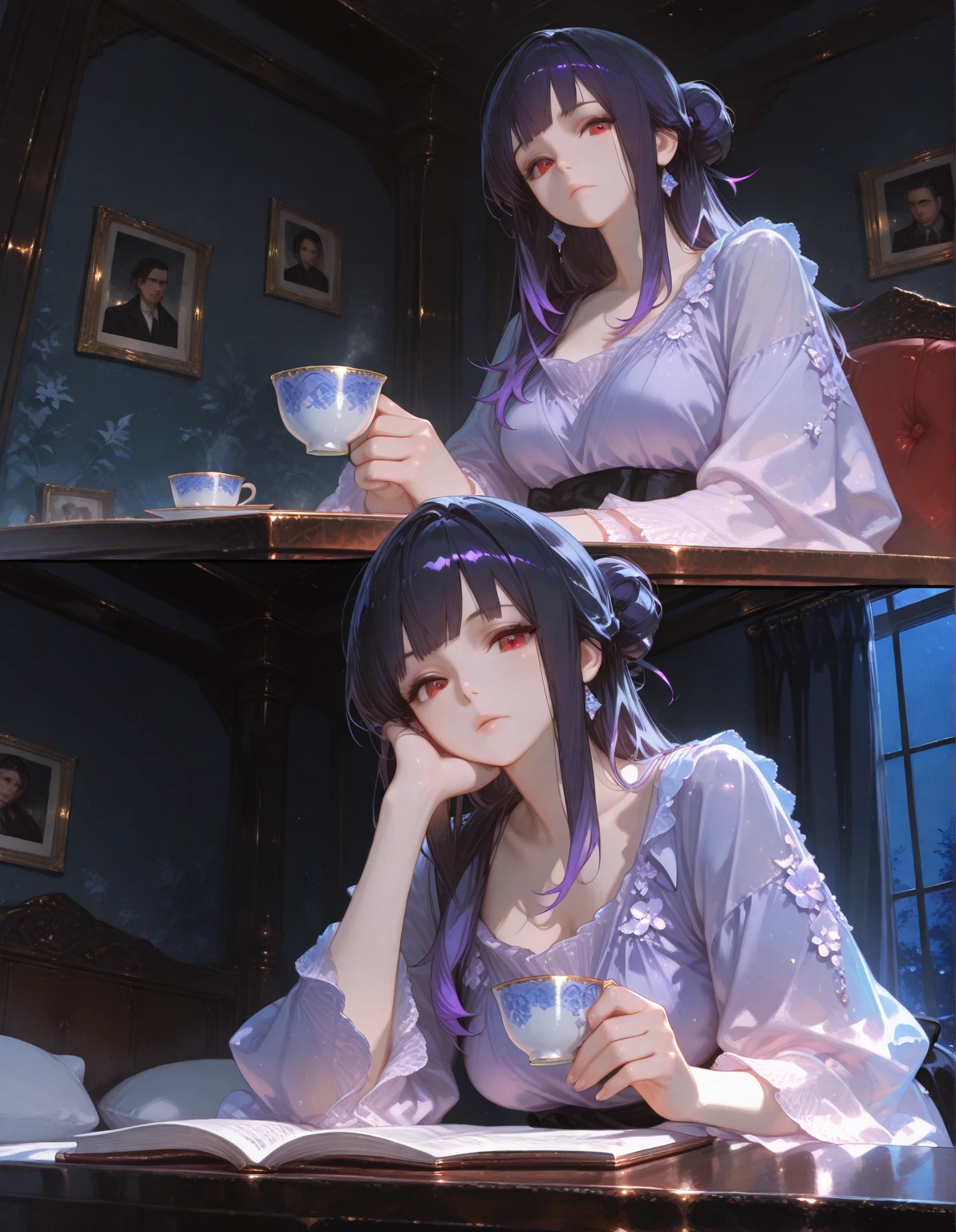 1female,age 5,bit girl,Small loli,smallunderboob ,Pornographic exposure, 独奏,(Background with:bamboo forrest,exteriors) She has short purple hair,Doll head,Qi bangs,standing on your feet,Sweat profusely,drenched all over the body,seen from the front, hair straight, mostly cloudy sky,(((tmasterpiece),(Very detailed CG unity 8K wallpaper),best qualtiy,cinmatic lighting,detailed back ground,beatiful detailed eyes,Bright pupils,Black eyes,(Very fine and beautiful),(Beautiful and detailed eye description),ultra - detailed,tmasterpiece,)),facing at camera,A high resolution,ultra - detailed),revealing breasts,Bare genitalia, Bulge,legs are open,Raised sexy,Camel toes,Flushed complexion,Open-mouthed,frontage,Gold Saint Seiya,Floral headband,double bun hair(Wearing:Clear white dressing gown,Gold wire embroidery,fullnude,Leakage out of the breast)