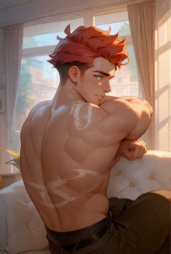 (masterpiece, best quality, highres, ultra-detailed), 1man, male focus, spiky black hair, grey eyes, handsome, detailed eyes and face, male body, earrings, ear piercing, unbuttoned black blazer, white shirt, trousers, bare collarbones, chain necklace, city slums background, by amano akira, full body, cigarette, cigarette smoke, guy smoking,1guy, masterpiece