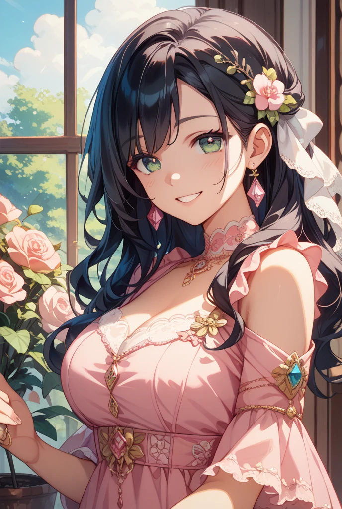 Mature Woman、beautiful、elegant、Voluptuous、sex appeal、beautiful hair style、variation Hairstyle、gorgeous、Alluring、precious metals、gem、The finest clotheadam、sexly、Dresses with elaborate designs、Top quality accessories、High quality、16K、Gorgeous、The supreme beauty、An inviting gaze、Beautiful moist eyes、Lots of flowers、Gorgeous、Glowing Skin、Shy expression、An inviting gaze、Beautiful moist eyes、nice smile、Inviting posture、posing
