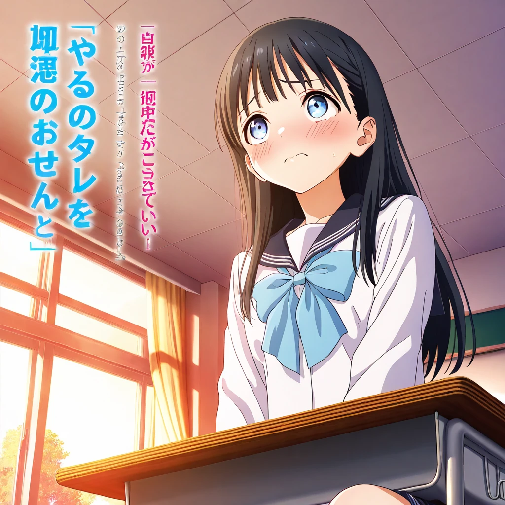 Magazine cover(masterpiece, best quality:1.2),10 year old girl,(((The eyes are delicate)))Take sexy photos, ((Sailor Suit,Short skirt))Socks,(8K)(HD)