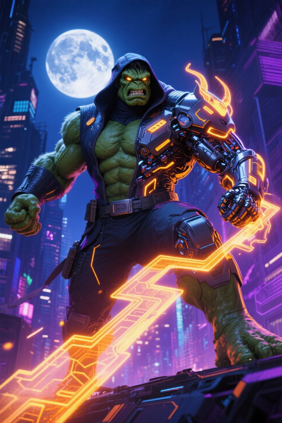 ((Amazing realistic photography incredible detailed blanka (the brazilian green electric fighter of super street fighter 6) in a battle )) Stunning unbeatable, intricate, extremely detailed,((( Excessive realistic textures,))) ((photo masterpiece superior quality, photo award winner)), (((12k, stunning dramatic electric neon lights))), atmospheric view, realistic muted colors, ((stunning color neon lights)) , (((realistic style, ((kitsch style, retrofuturism)) )))