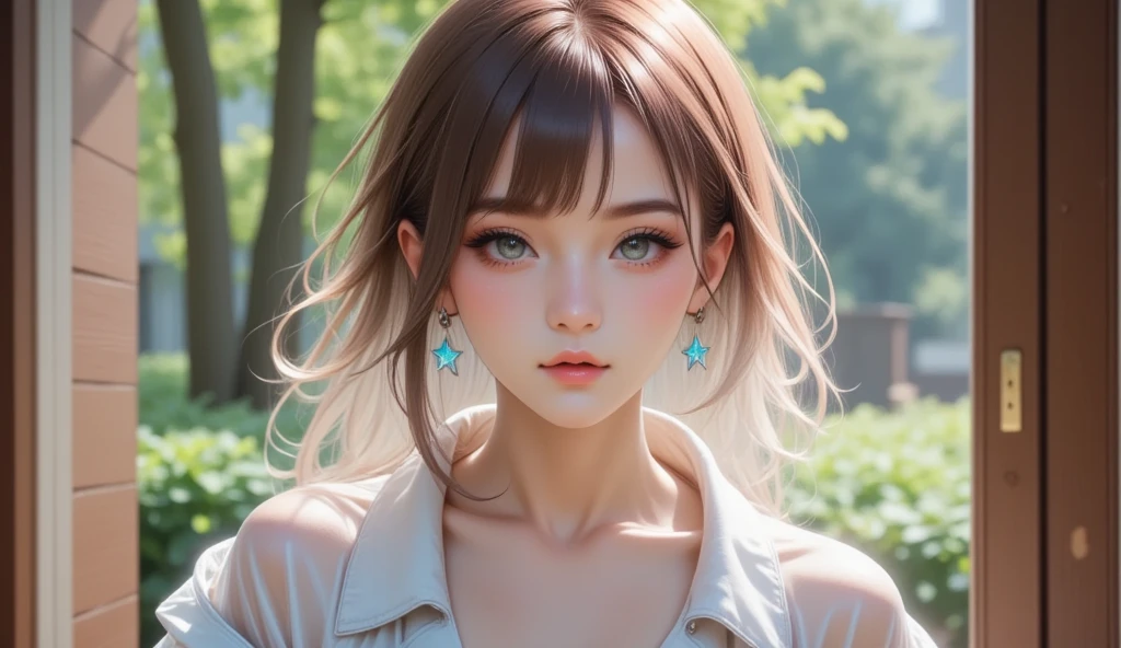 (highest quality,4K,8k,High resolution,masterpiece:1.2),Very detailed,(Realistic,photoRealistic,photo-Realistic:1.37),Beautiful fine details,beautiful lip detail,girl with beautiful eyes, Anime girl in a cute dress, Cute anime wife in a nice dress, Detailed digital anime art, Wearing a dress, everyone, Beautiful Anime Girls, Cute Anime Girl, Smooth anime art, Anime Style, Vibrant colors, Soft lighting, Beautiful eyes drawn in detail, Beautiful cleavage,