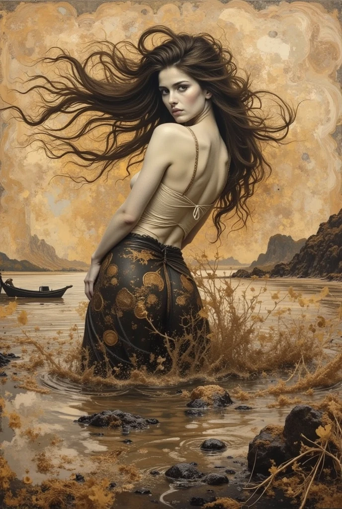 landscape,water,(extremely detailed CG unity 8k wallpaper), most beautiful artwork in the world,professional majestic oil painting,intricate, High Detail, Sharp focus, dramatic, photorealistic painting art