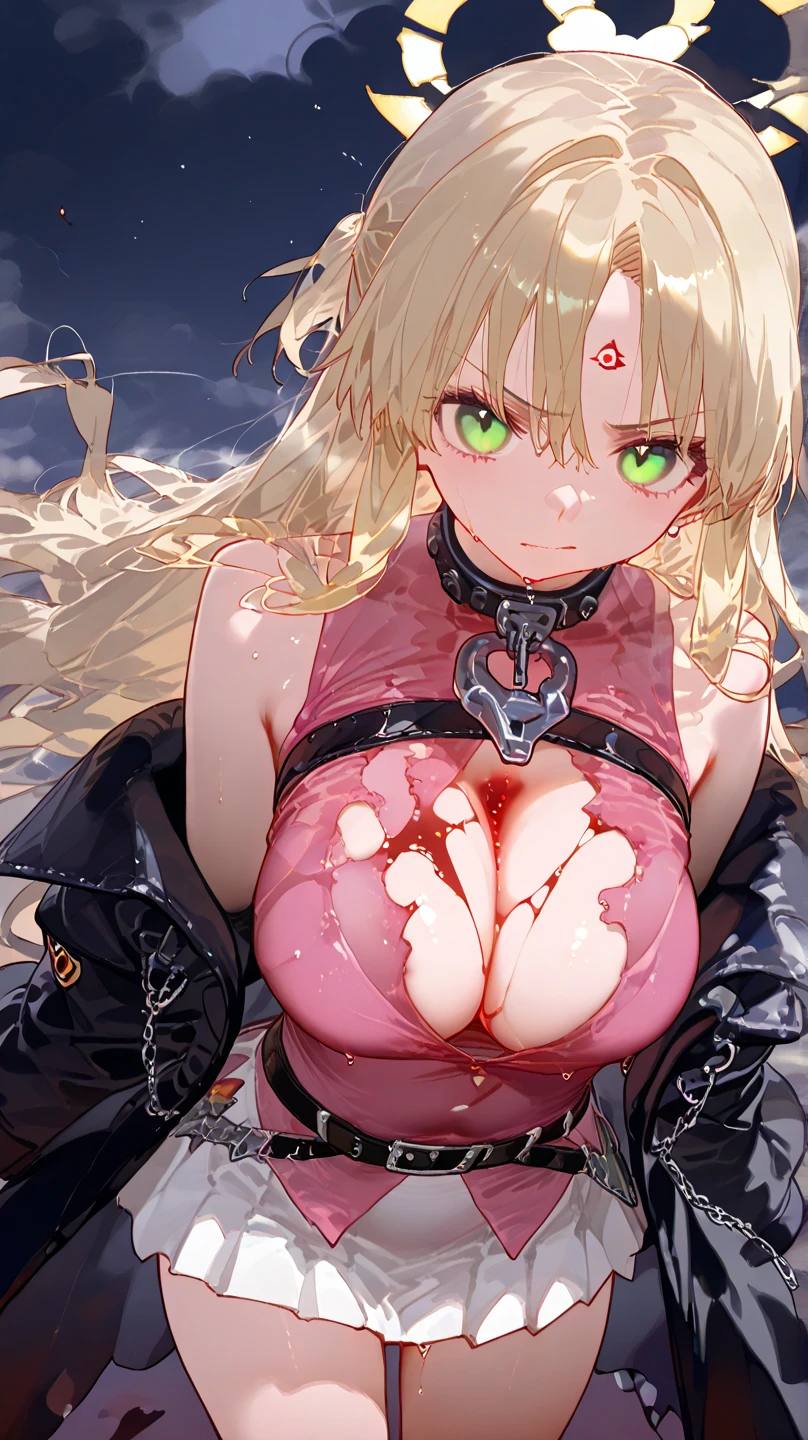 (best quality), (masterpiece), very aesthetic, absurdres, high res, all detailed, realistic, 1girl, (two side up), long hair, silver hair, (red pencil Dress, one side shoulders armor with Cape, red pencil miniskirt), medium cleavage, [black thigh-highs], [white panties], (injury skin, scar skin, bleeding skin, torn clothes:1.1), Broken Armor, BREAK NSFW, (tentacle Crucifixion, tentacle restrained, hanging, pink living cross, \o/, tentacle bound limbs), (closed eyes), cry, tears, sigh, blush, sweat, (outdoors, On the ship, big Kraken), cinematic lighting, diffraction spikes, (from above:1.2),