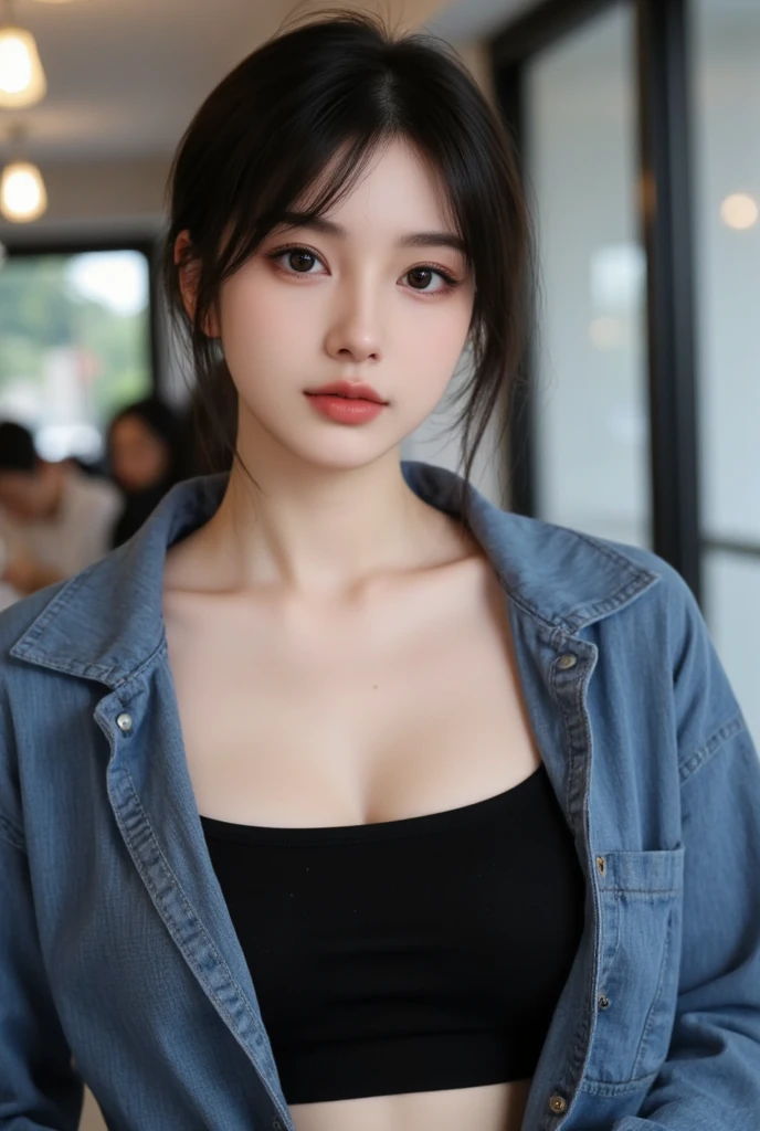 ((highest quality, 8K, masterpiece: 1.3)), 1 girl, The beauty of slim abs: 1.3, (hairstyle casual, big breasts: 1.2),( nsfw1.5),naked、nipples are visible, super fine face, delicate eyes, double eyelid, Home