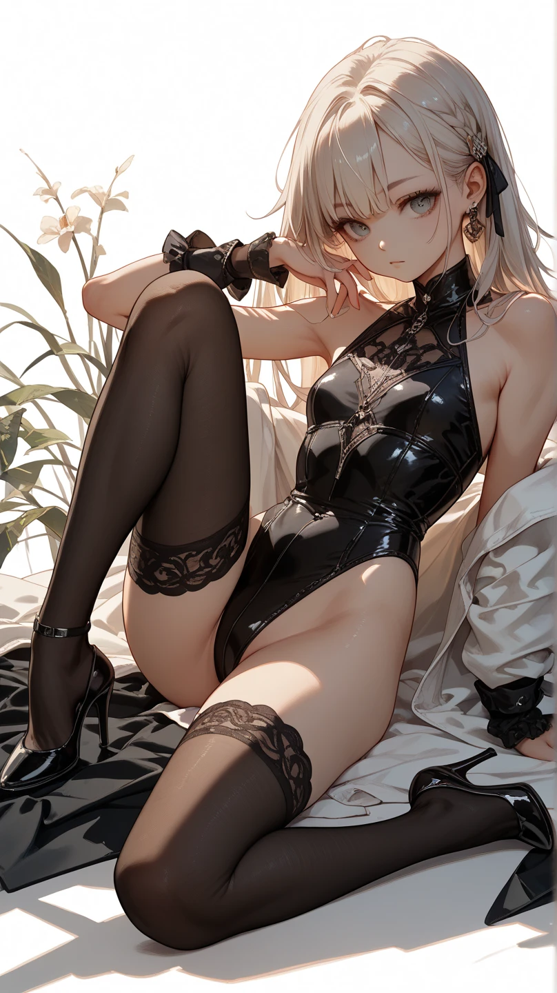 ((best quality)), ((masterpiece)), (detailed), 1girl, off-shoulder baggy sweater,clothes too big, exposing,(little chest),(big forhead:1.2),(beautiful big eyes:1.3),extremely detailed cute anime face, (((flat chest))),((((long twin braids,tight braids,long braid,braided hair,long hime cut,colored inner hair)))),intricate eyes,beautiful detailed eyes,symmetrical eyes,(((detailed face))),beautiful detailed lips,(nsfw)), ((downblouse, upskirt)),(baggy, sagging clothes, upskirt, downblouse), dynamic pose,looking at viewer, (((embarrassed))),(horrified expression),(crying),highres,(best quality),(ultra detailed,extremely detailed),perfect face details, ((masterpiece:1.4, best quality))+, (ultra detailed)+, long twintails, cute girl,blue clothes, (flat chest:1.3), NSFW, small breasts, prominent collarbones, skinny arms, flat stomach, visible hip bones, long hair, red hair, white hair, blonde hair, dark hair, ponytail, thick ponytail, heavy ponytail, small breasts, NSFW, perfect face, NSFW Fluttering lace flared dress with frilly petticoats, pleated petticoats, ta dress, petticoats gothic lolicomplex lace boots, side-lighting, gothic lolita aetic, NSFW, beautiful small breasts, small breasts