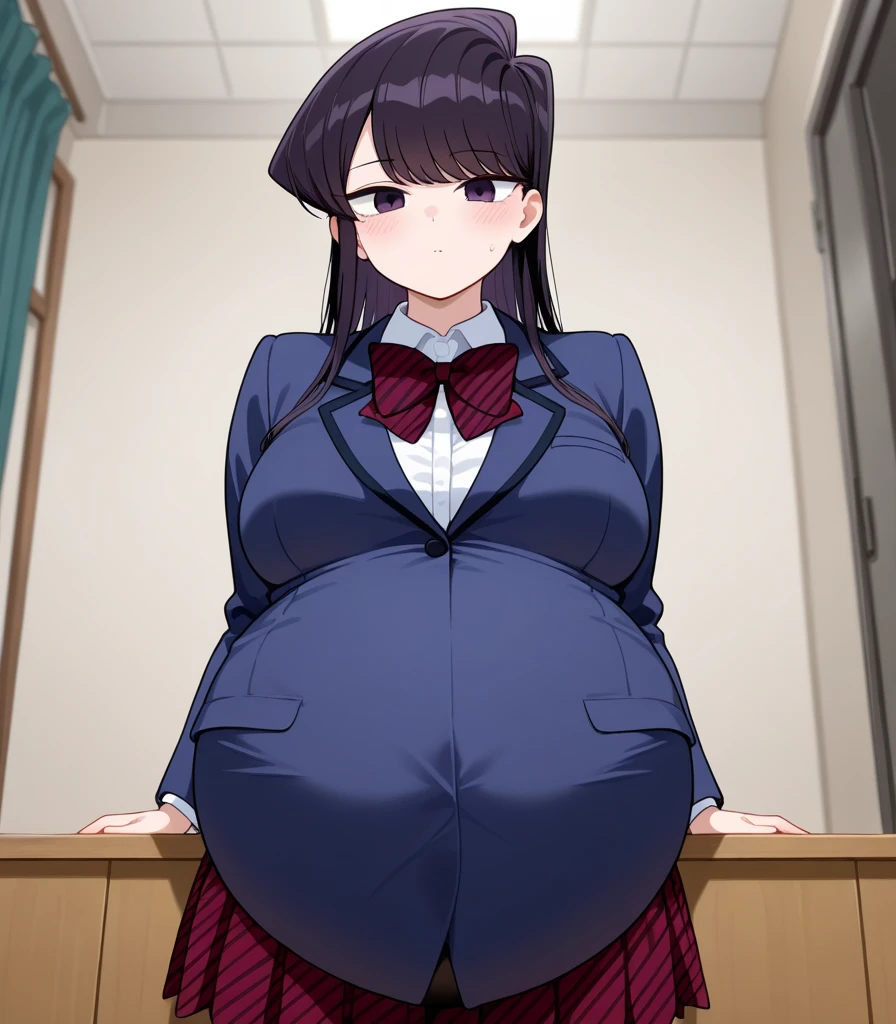 Short grey hair,Big Baby Bump pregnant, Japanese school girl, Big , nipple, cum, Big Blue Balloons,16 years girl, Big pregnant Belly, Big Pregnant girl, Largest Belly of Pregnant, Huge Pregnancy, background classroom,Huge 9 months Pregnancy Belly,huge belly expansion, huge belly girl, purple eyes,