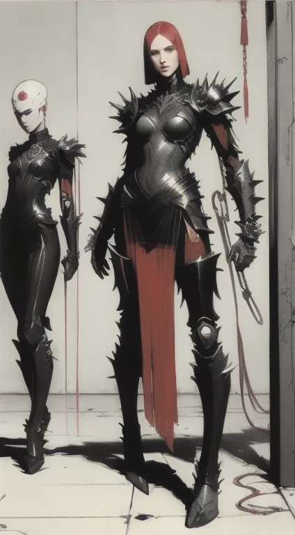 (Highest quality,4K,8K,High resolution,masterpiece:1.2),Super detailed,(Realistic,photoRealistic,photo-Realistic:1.37),Hot thick succubus mom with long black hair, deep black lips, She wears a revealing black leather outfit with BDSM themes.. Her outfit consists of a seductive bustier, accentuate her voluptuous figure. Her skin is a captivating shade of fiery red, Exudes a devilish charm. A pair of majestic demon wings gracefully grow from her back., Intricately detailed and intricately painted patterns. On her head, She has enchanted tiefling horns, Embodying her other-dimensional existence. The artwork should capture her captivating aura., Showing her confidence and strength. The lighting in the scene should accentuate the seductive curves of her body., Project dramatic shadows and highlights. The color palette should evoke a sense of darkness and desire., Rich black contrast, red, deep chestnut color.