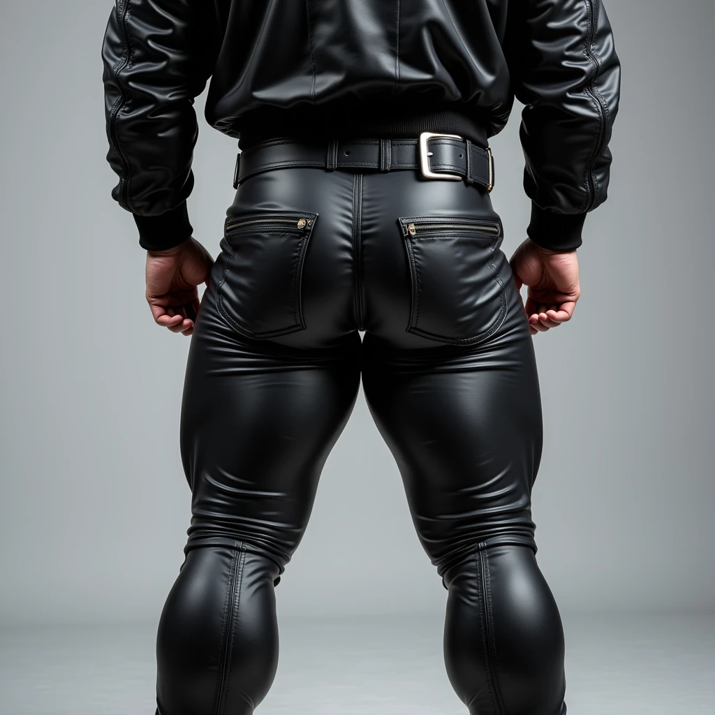 ((masterpiece)), ((best quality:1.2)), High Resolution, 8k, (ultra_realistic:1.3), (photorealistic:1.4), man standing, leather thong, big bulge, glory, soft daylight, front view, attractive look, neutral grey background, full body shot , <lora:Wilifrad-000005:1>