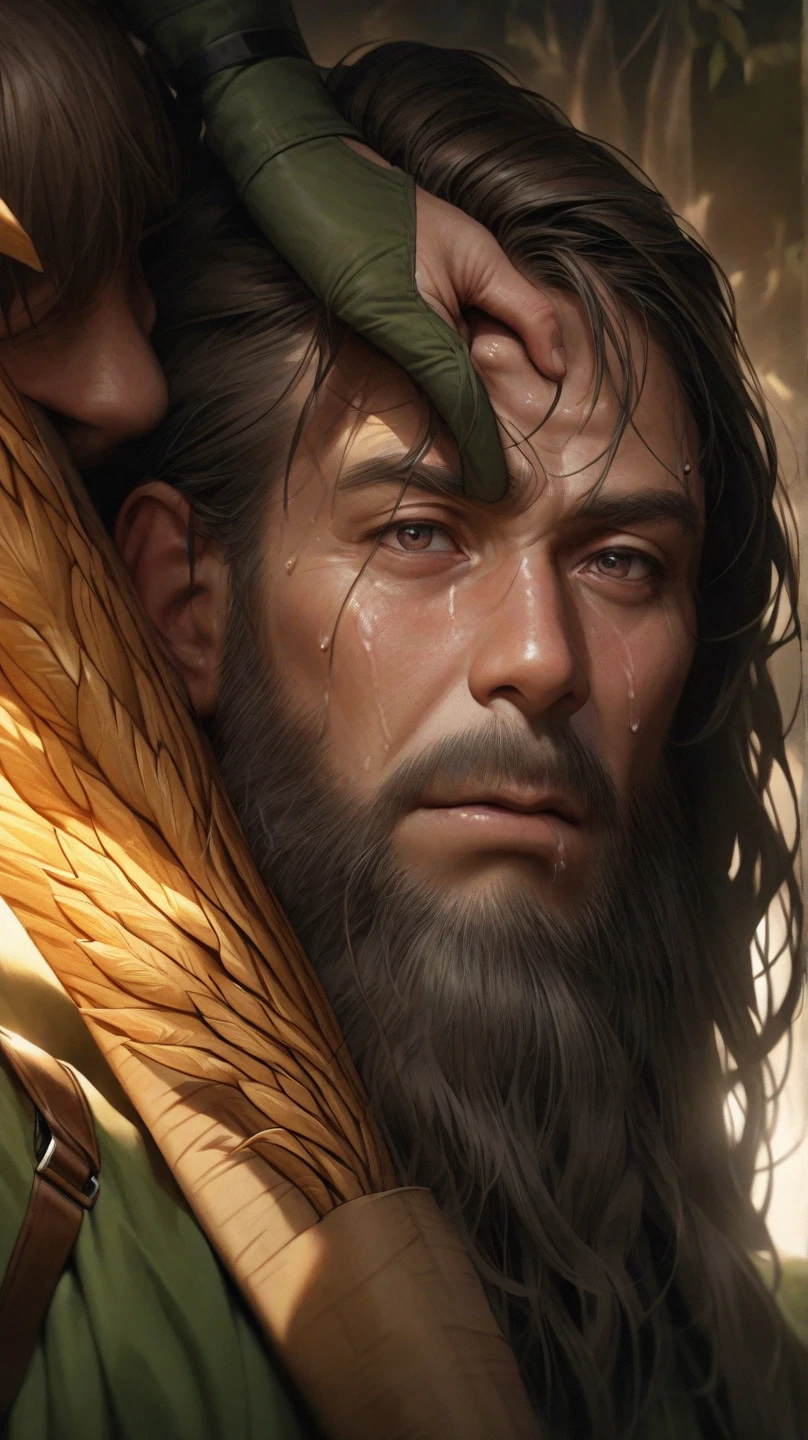 Desenvolva uma imagem de um anti-heroi usando um traje verde e dourado. The hero must be very strong and powerful, with the dashes of the inserted image. O traje verde e dourado deve ser baseado em vikings, com elementos medievais a sua volta, several fallen heroes around him, The hero must be in a pose stepping on one of the heroes and laughing, como se estivesse pronto para enfrentar qualquer desafio que surja em seu caminho. Feel free to add creative and interesting details to make the anti-hero even more captivating --auto --s2