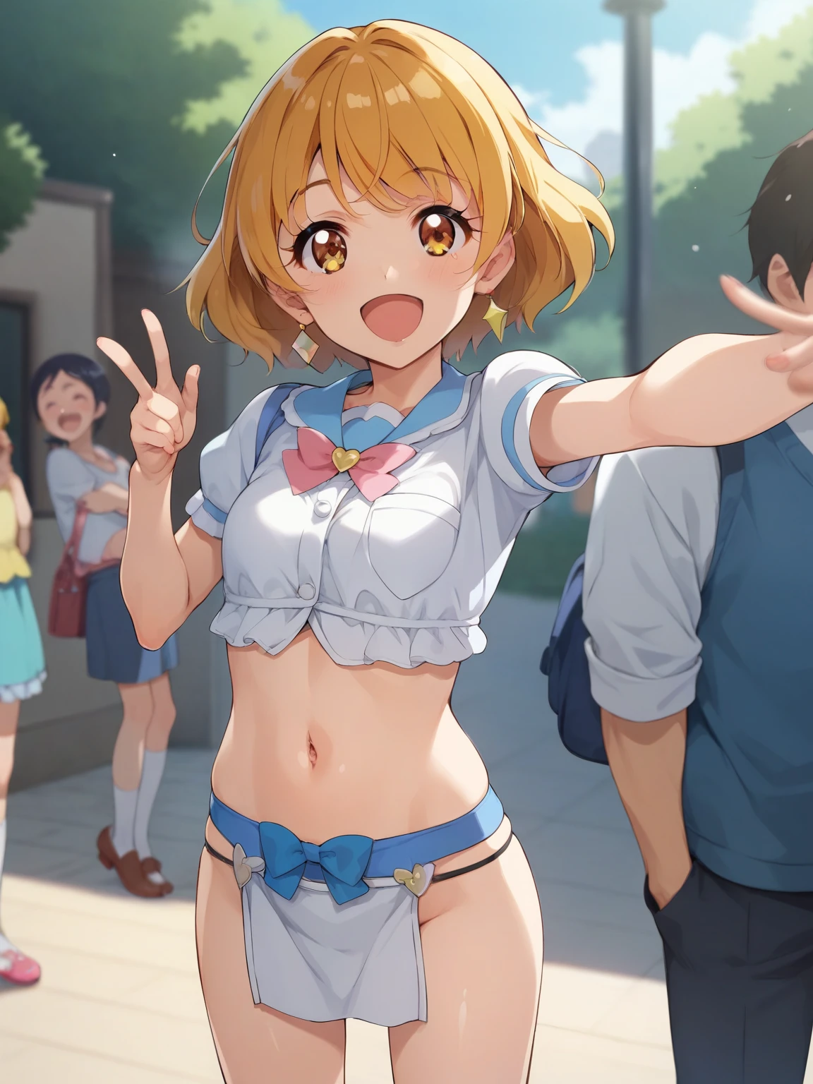(best quality),(masterpiece),(ultra detailed),(in kyoto animation style)hyper realistic anime,game CG,2D frat anime,clear outline,thick outline,Masterwork BREAK, white painting,ink painting,animated painting,anime screencap,animated gif,anime keyvisual(kawaii)BREAK,8K high res,ultra detailed,perfect anatomy,perfect shiding,depth of field,blurry,shiny skin,BREAK,16 yo,super cute girl,pose pose(NSFW)(ultra detailed white panties,best Quality panties,leg between focus)
