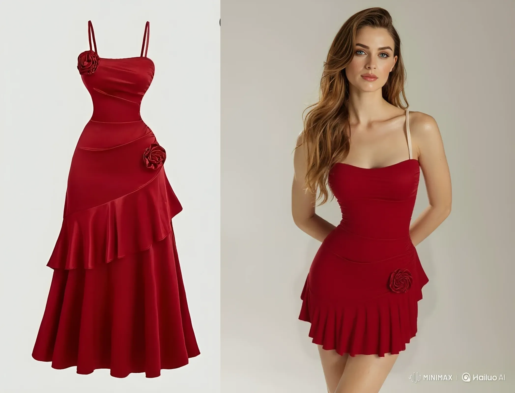 a casual 50s inspired outfit with a black and white checkered dress, red lipstick, winged eyeliner, gold eyeshadow, pin curls, red character shoes, white pantyhose, small gold hoop earrings, and red stiletto nails.