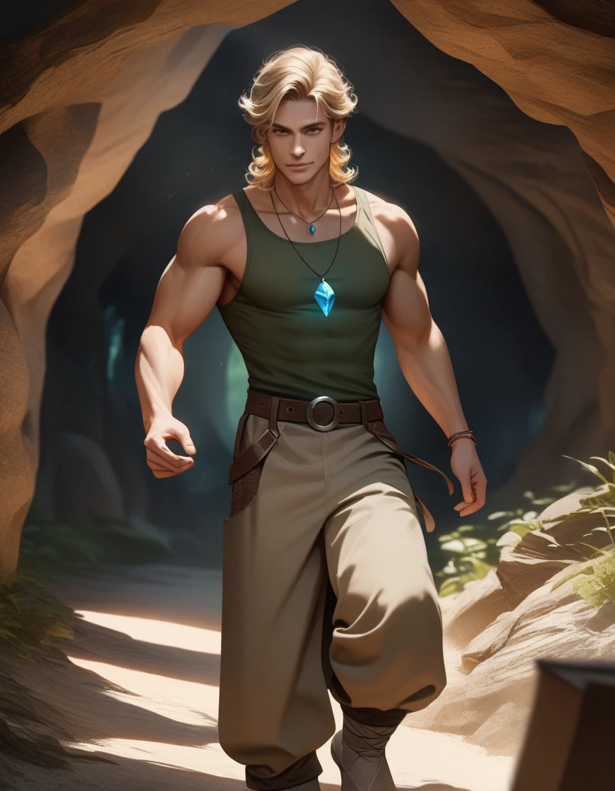 1 Fairy man muscular blonde male, wing with gold and purple detail, vegetation blurred background, soft colors, soft light, sunset light, smooth light, reflections, camera studio with 3 flashes, soft lighting, masterpiece, best quality, 8k uhd, dslr, film grain, photorealistic painting Fujifilm XT3 art of midjourney and greg rutkowski --auto