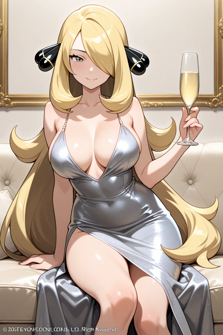 mature brazilian woman 30 years,blonde long hair,hollywood lips,Transparent pink combination dress, Shimmering,glittering,cystal ornaments,glasses,galxy ligth ambient,luxury background,sexy pose,smile,big green eyes,big breasts,oversized breasts,curvyl body,atractive expression,UHD,((masterpiece:1.4)),((cinematic ligth: 1.5)),((sharp focus: 1.2)),Super Realism,unreal engine,CFX,VFX,CGI,megapixel,((fujifilm xt3)),iphone 14 pro max shot,octane render,surrealism,texture overlay,grain addition,resize and crop,curve ajustment,EpicRealism,high details face,high details body,high details suit,intrigate details,insane realism,70mm lenses shot